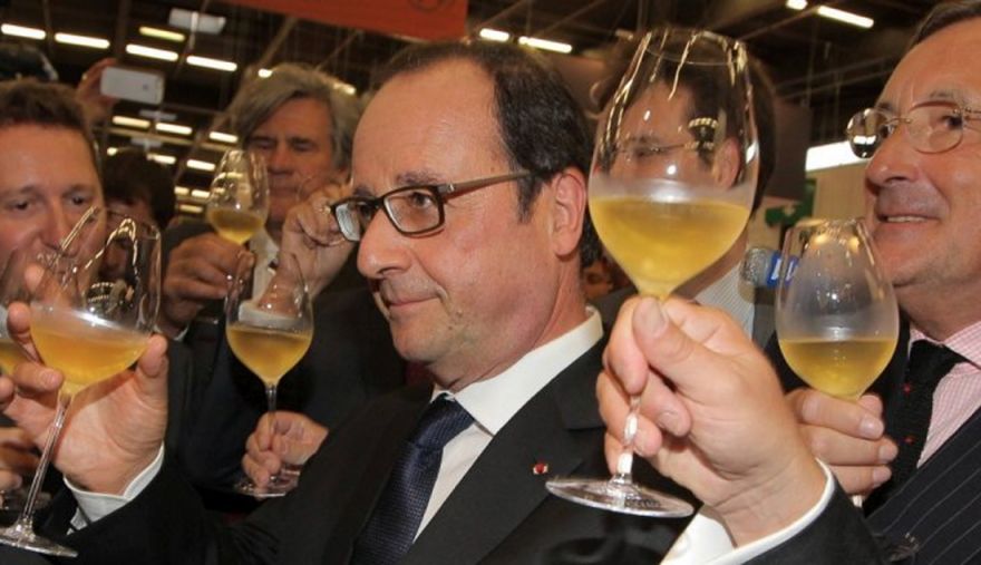 Франсуа Олланд на Vinexpo © Cottereau Fabien, i-Winemaker.com