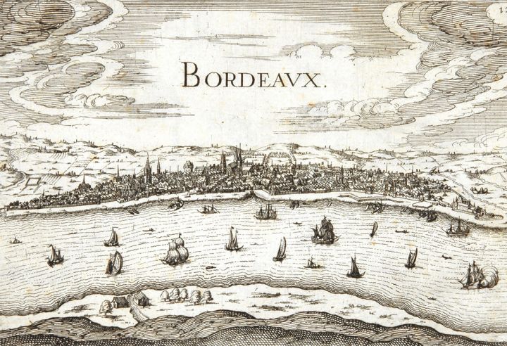 Гравюра порт Луны (Бордо), 17 век © i-Winemaker.com